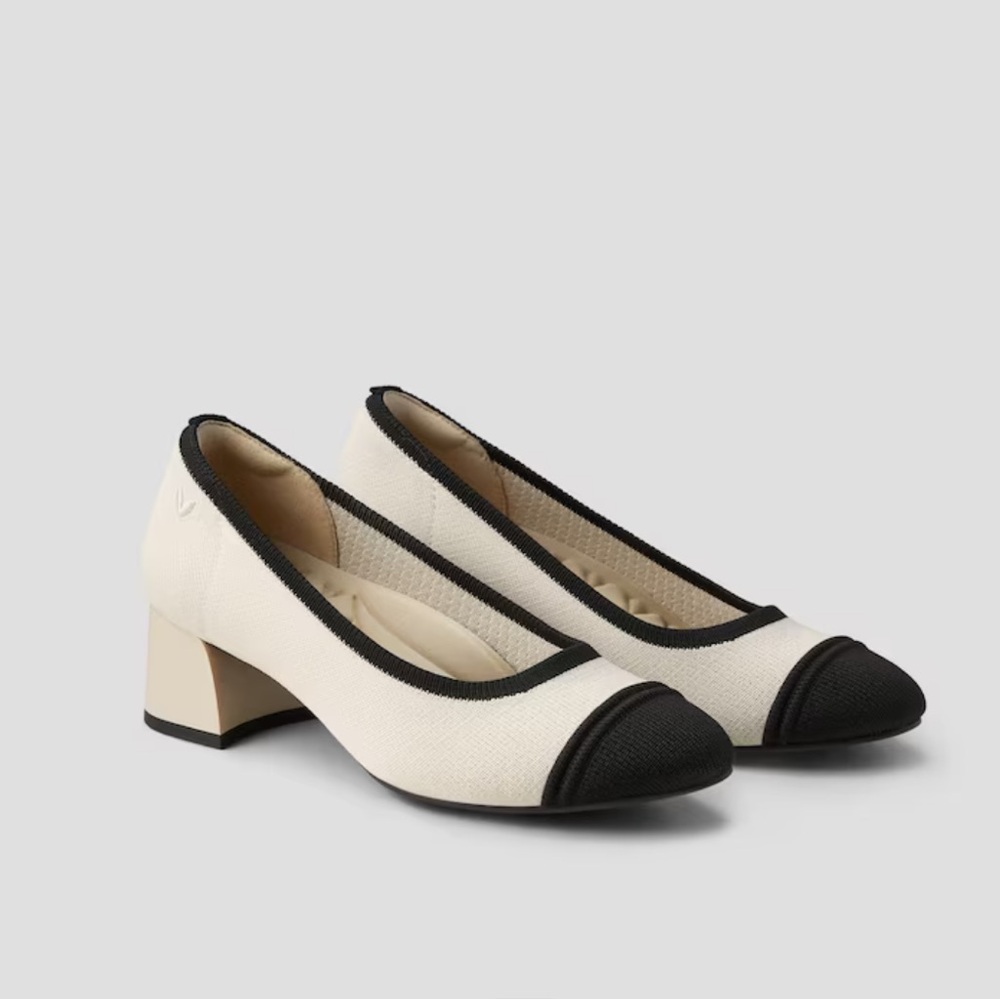 Vivaia Beige Block Heels